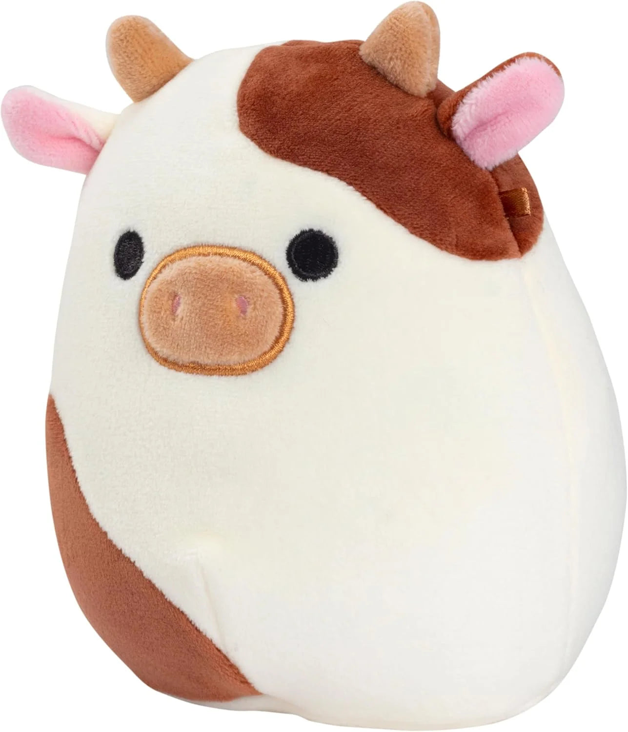 Original 5-Inch Ronnie the Brown Cow - Official Jazwares Plush - Collectible Soft & Squishy Mini Stuffed Animal Toy - Add to Your Squad - Gift for Kids, Girls & Boys