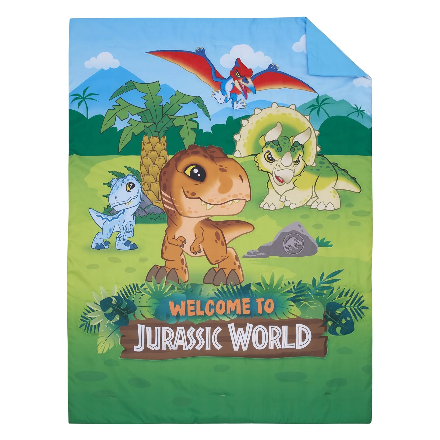 Welcome to Jurassic World 4 Piece Toddler Bed Set